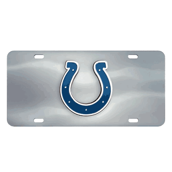 Indianapolis Colts 3D Stainless Steel License Plate