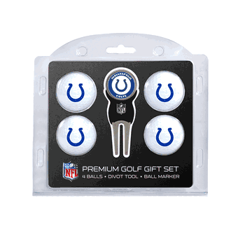 Indianapolis Colts 4 Ball Gift Set + Divot Tool & Marker
