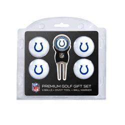 Indianapolis Colts 4 Ball Gift Set + Divot Tool & Marker