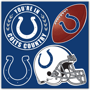 Indianapolis Colts 4 Piece Magnet Set