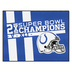 Indianapolis Colts All-Star Rug - 34 in. x 42.5 in. Plush Area Rug