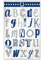 Indianapolis Colts Alphabet 11x19 Sign