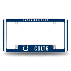Indianapolis Colts Alternate Design All Over Chrome Frame