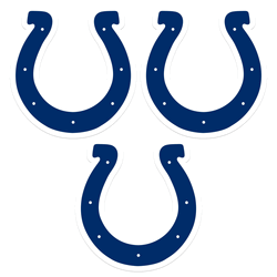 Indianapolis Colts Auto Decal 3 Pack