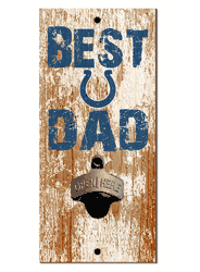 Indianapolis Colts Best Dad Bottle Opener  Wood Sign