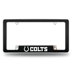 Indianapolis Colts Black 12" x 6" Chrome All Over Automotive License Plate Frame