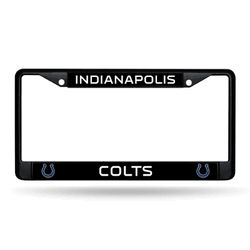 Indianapolis Colts  Black Chrome Frame with Decal Inserts 12" x 6" Car/Truck Auto Accessory
