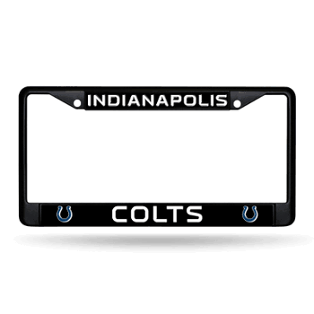 Indianapolis Colts  Black Chrome Frame with Plastic Inserts 12