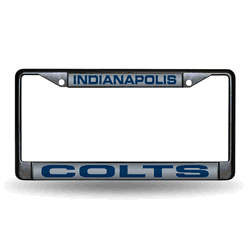 Indianapolis Colts Black Laser Chrome Frame