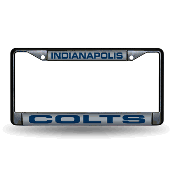 Indianapolis Colts Black Laser Chrome Frame