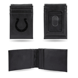 Indianapolis Colts Black Laser Engraved Front Pocket Wallet