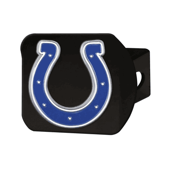 Indianapolis Colts Black Metal Hitch Cover - 3D Color Emblem