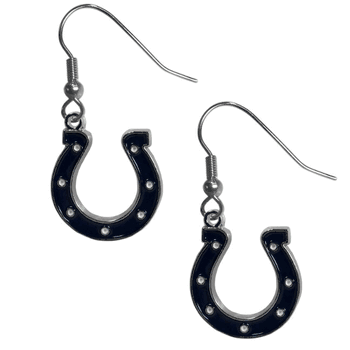 Indianapolis Colts Chrome Dangle Earrings
