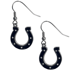 Indianapolis Colts Chrome Dangle Earrings