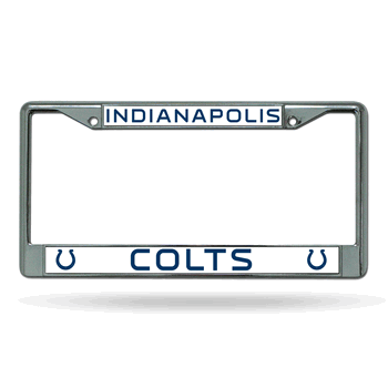 Indianapolis Colts Standard Chrome Frame with Plastic Inserts 12