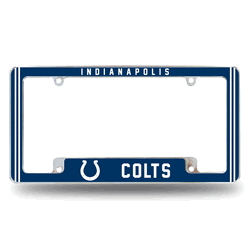 Indianapolis Colts Classic 12" x 6" Chrome All Over Automotive License Plate Frame