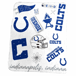 Indianapolis Colts Classic Native Fleece Throw