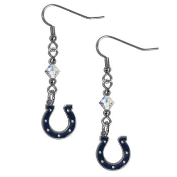 Indianapolis Colts Crystal Dangle Earrings
