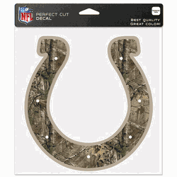 Indianapolis Colts Decal 8x8 Perfect Cut Camo