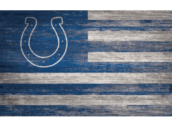 Indianapolis Colts Distressed Flag 11x19
