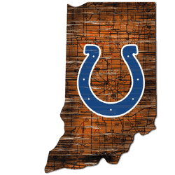 Indianapolis Colts Distressed State with Logo