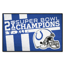 Indianapolis Colts Dynasty Starter Mat Accent Rug - 19in. x 30in.