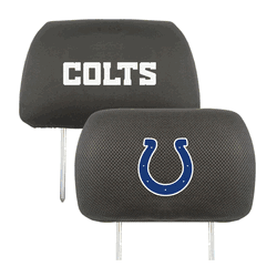Indianapolis Colts Embroidered Head Rest Cover Set - 2 Pieces