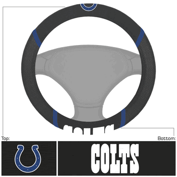 Indianapolis Colts Embroidered Steering Wheel Cover