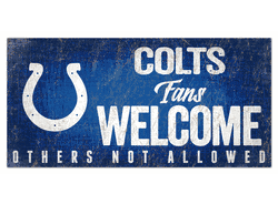 Indianapolis Colts Fans Welcome Sign