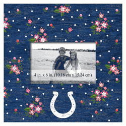 Indianapolis Colts Floral 10x10 Frame