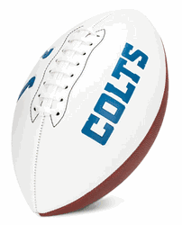 Indianapolis Colts Franklin NFL Team Signature Autograph White Panel Football