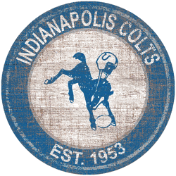 Indianapolis Colts Heritage Logo Round Sign