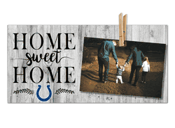 Indianapolis Colts Home Sweet Home Clothespin 6x12