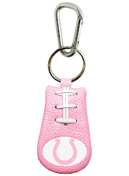 Indianapolis Colts Keychain Pink Football CO