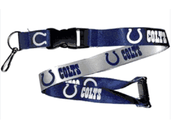 Indianapolis Colts Lanyard Reversible Blue and White