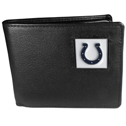 Indianapolis Colts Leather Bi-fold Wallet Packaged in Gift Box