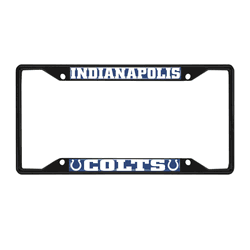 Indianapolis Colts Metal License Plate Frame Black Finish