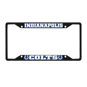 Indianapolis Colts Metal License Plate Frame Black Finish