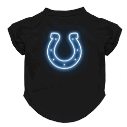 Indianapolis Colts Neon Pet T-Shirt, Large