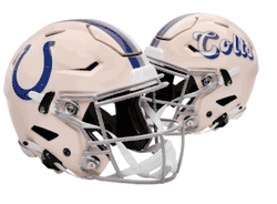 Indianapolis Colts NFL Full Size SPEEDFLEX Authentic Speed Football Helmet RETRO