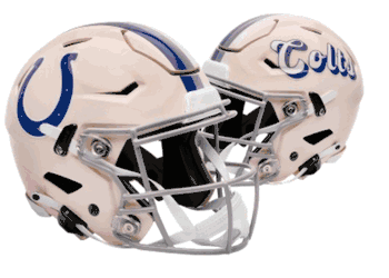 Indianapolis Colts NFL Full Size SPEEDFLEX Authentic Speed Football Helmet RETRO