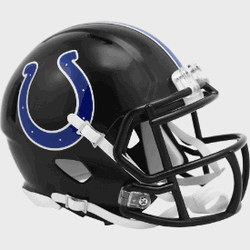 Indianapolis Colts NFL Mini Speed Football Helmet 2023 Alternate On-Field Indiana Nights
