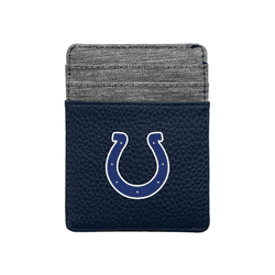 Indianapolis Colts Pebble Front Pocket Wallet Navy