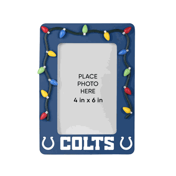 Indianapolis Colts Picture Frame with Holiday Lights