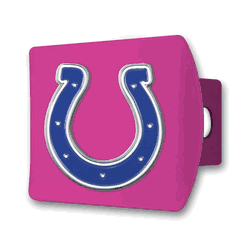 Indianapolis Colts Pink Metal Hitch Cover with  3D Color Emblem