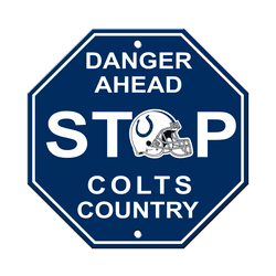 Indianapolis Colts Plastic Stop Sign