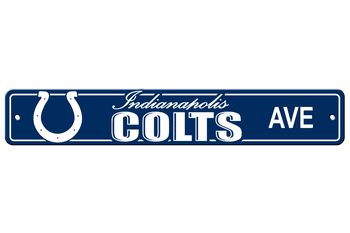Indianapolis Colts Plastic Street Sign