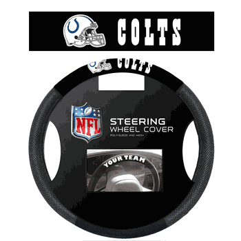 Indianapolis Colts Poly-Suede Steering Wheel Cover