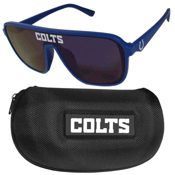 Indianapolis Colts Shield Sunglasses with Case