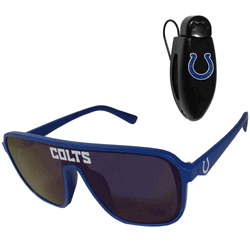 Indianapolis Colts Shield Sunglasses with Visor Clip